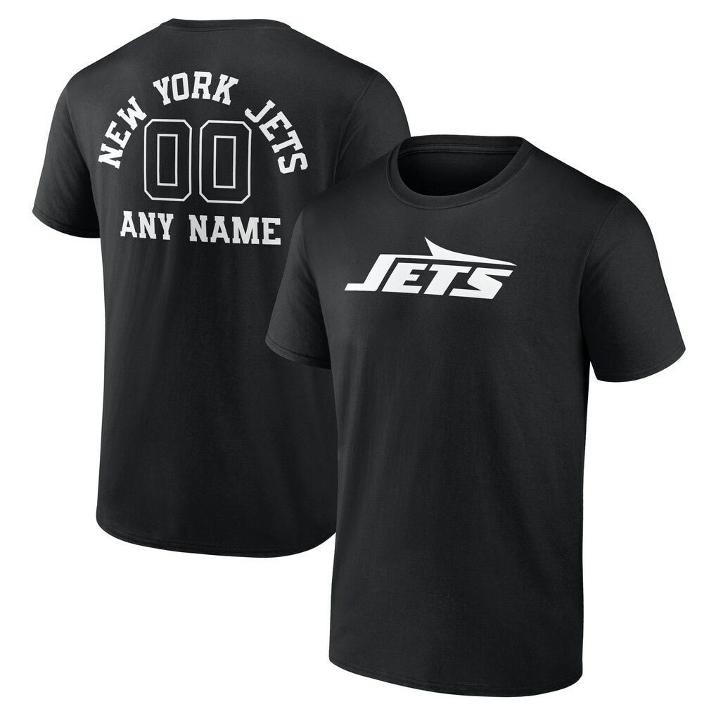 Personalized Name & Number Monochrome T-Shirt - New York Jets