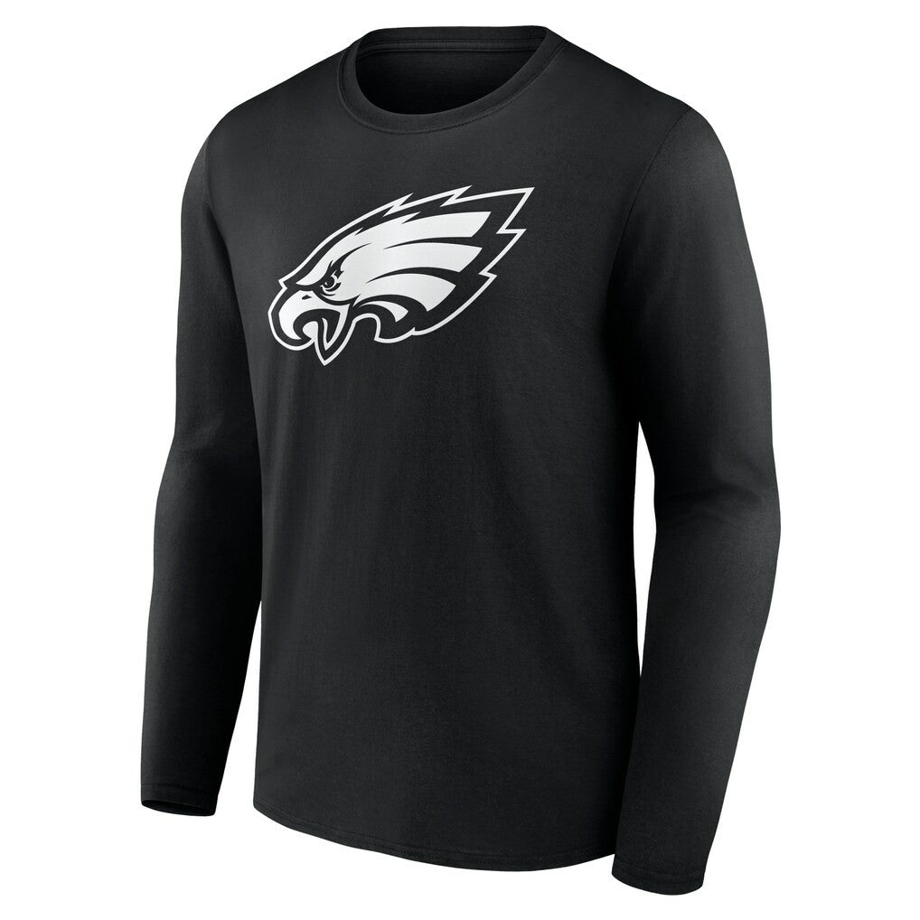 Personalized Name & Number Monochrome Long Sleeve T-Shirt - Philadelphia Eagles