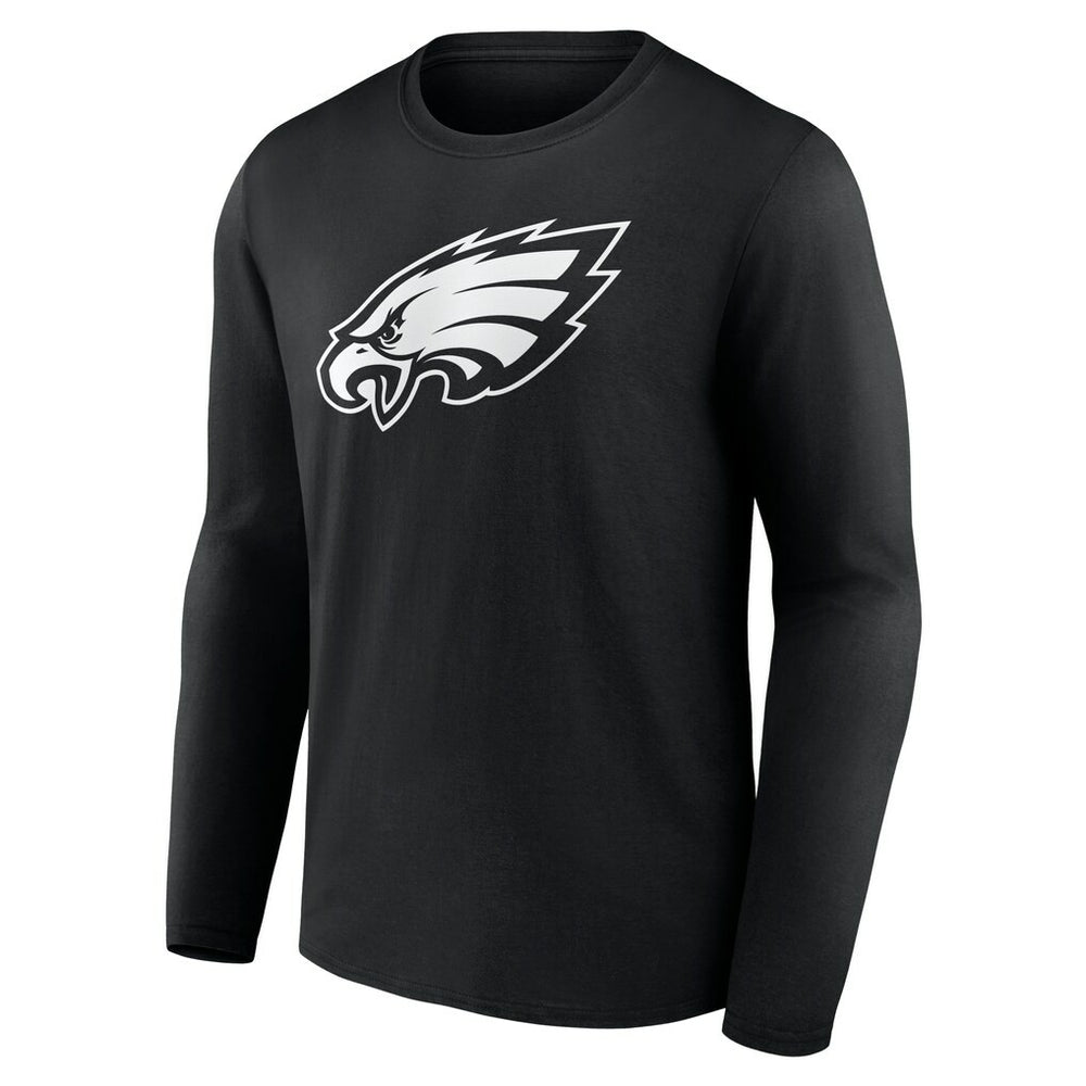 Personalized Name & Number Monochrome Long Sleeve T-Shirt - Philadelphia Eagles