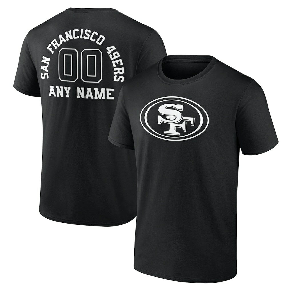 Personalized Name & Number Monochrome T-Shirt - San Francisco 49ers