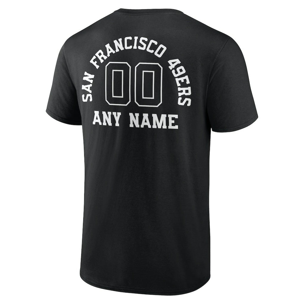 Personalized Name & Number Monochrome T-Shirt - San Francisco 49ers