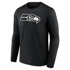 Personalized Name & Number Monochrome Long Sleeve T-Shirt - Seattle Seahawks