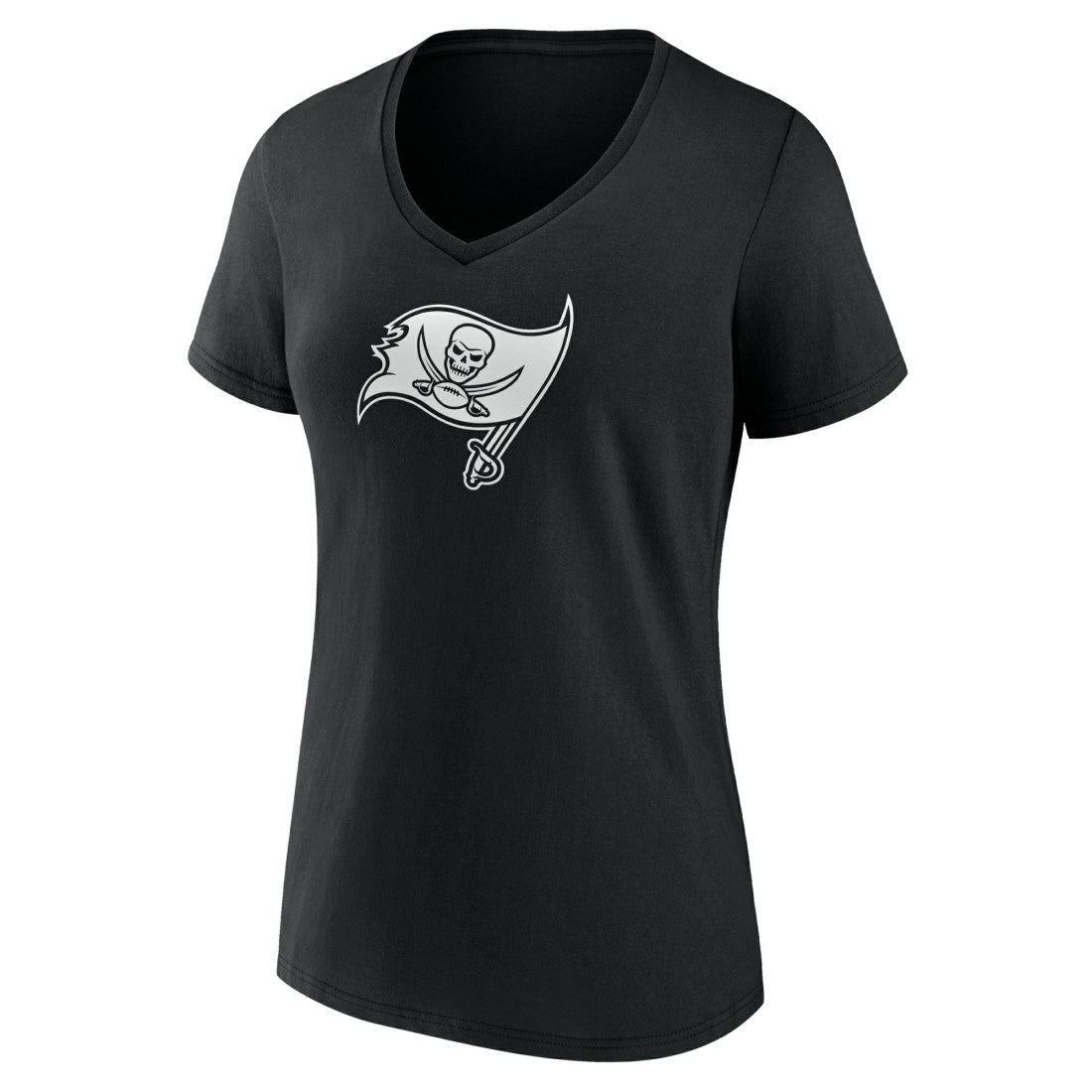 Women's Personalized Name & Number Monochrome V-Neck T-Shirt - Tampa Bay Buccaneers