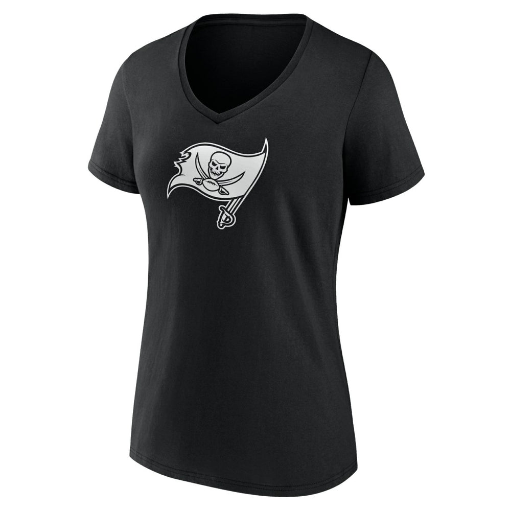 Women's Personalized Name & Number Monochrome V-Neck T-Shirt - Tampa Bay Buccaneers