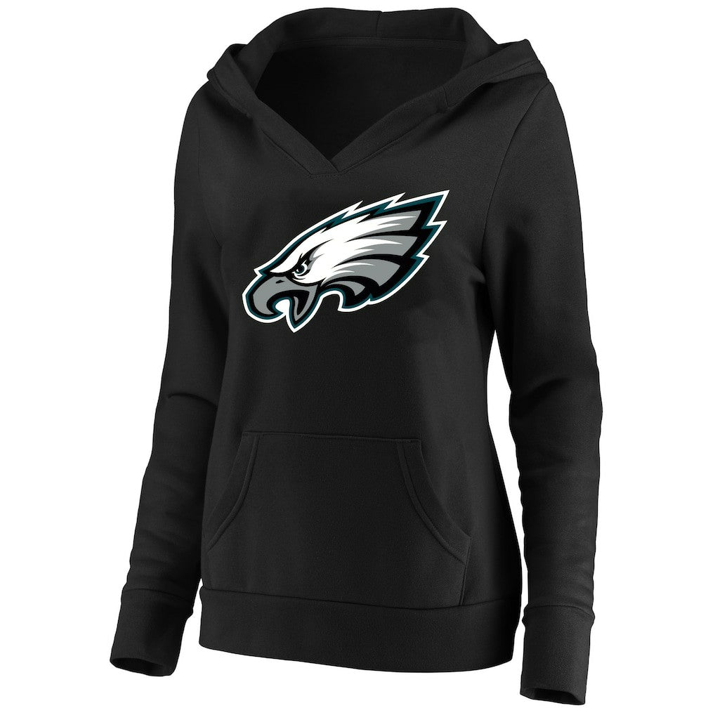 Women's Plus Size V-Neck Pullover Hoodie - Philadelphia Eagles