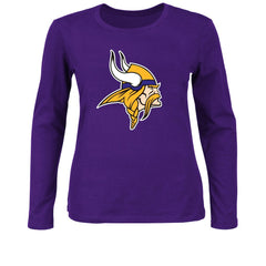 Women's Plus Size Long Sleeve T-Shirt - Minnesota Vikings
