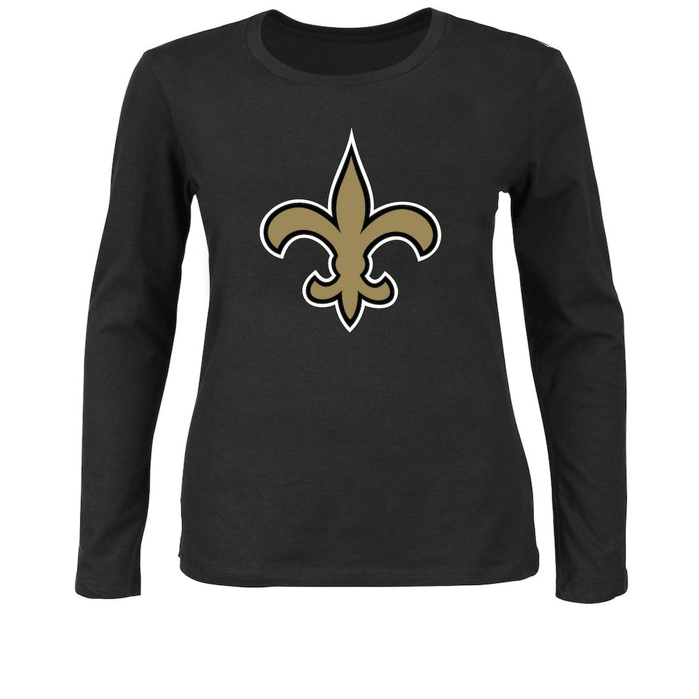 Women's Plus Size Long Sleeve T-Shirt - New Orleans Saints