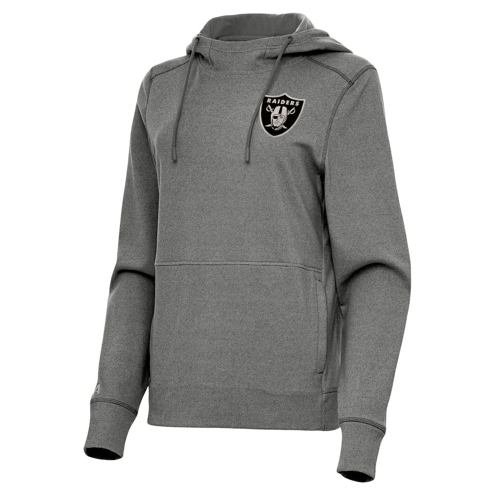 Antigua Women's Justice Pullover Hoodie - Las Vegas Raiders