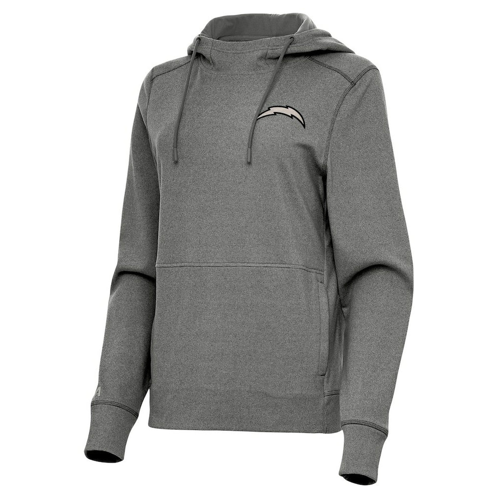 Antigua Women's Justice Pullover Hoodie - Los Angeles Chargers