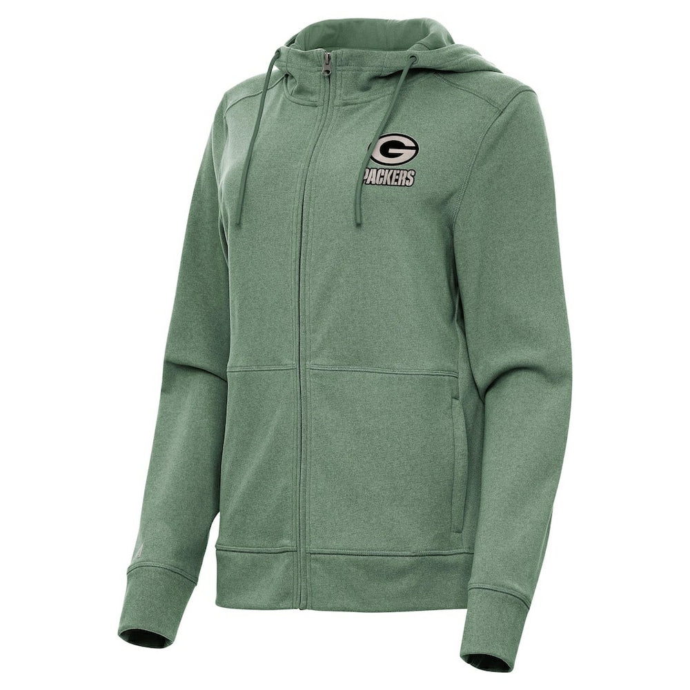 Antigua Women's Seeker Full-Zip Hoodie Jacket - Green Bay Packers