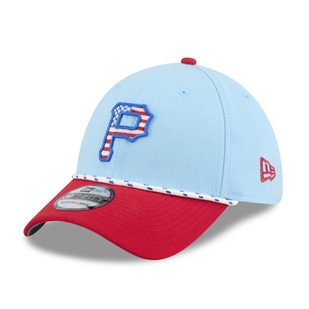 MLB Pittsburgh Pirates New Era 2025 Fourth of July 39THIRTY Flex Hat