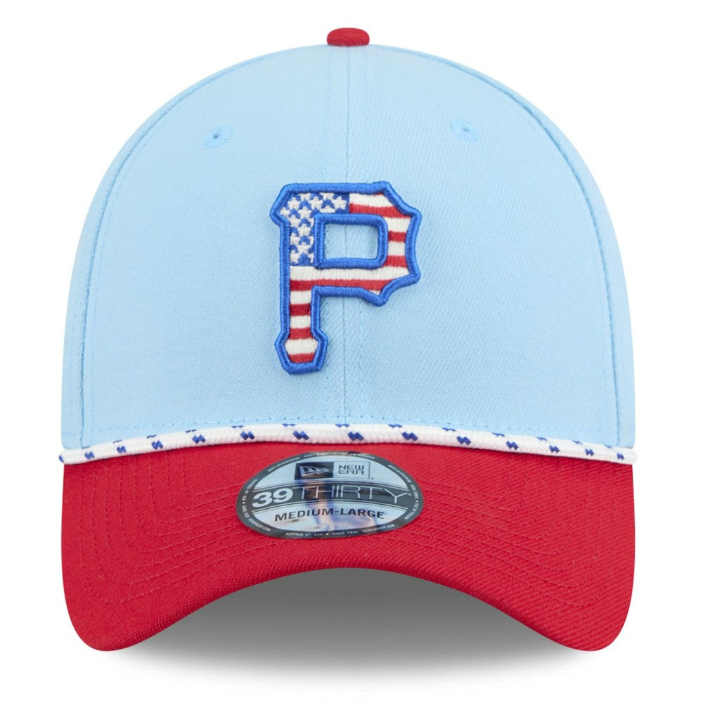 MLB Pittsburgh Pirates New Era 2025 Fourth of July 39THIRTY Flex Hat