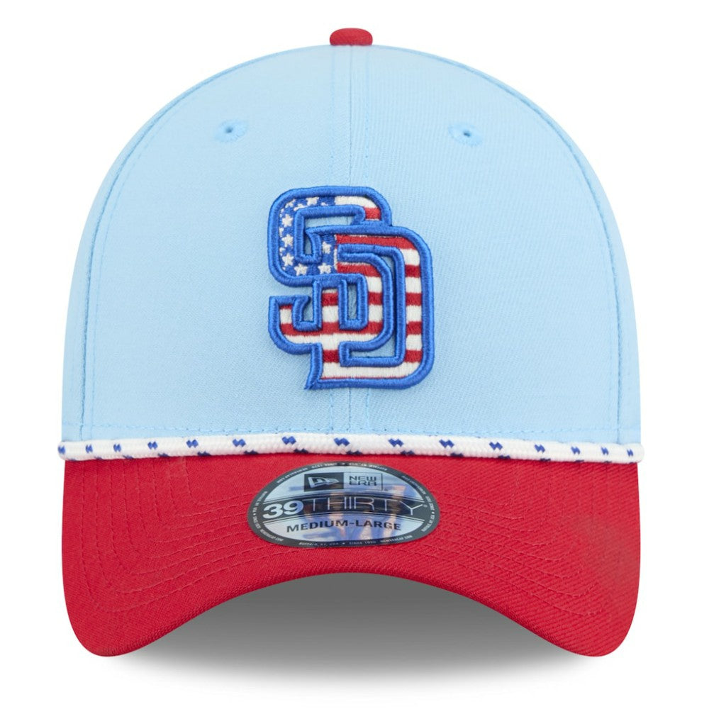 MLB San Diego Padres New Era 2025 Fourth of July 39THIRTY Flex Hat
