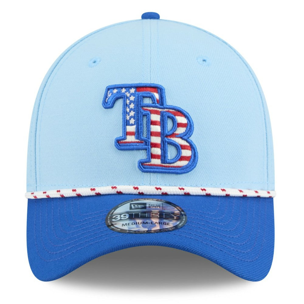 MLB Tampa Bay Rays New Era 2025 Fourth of July 39THIRTY Flex Hat