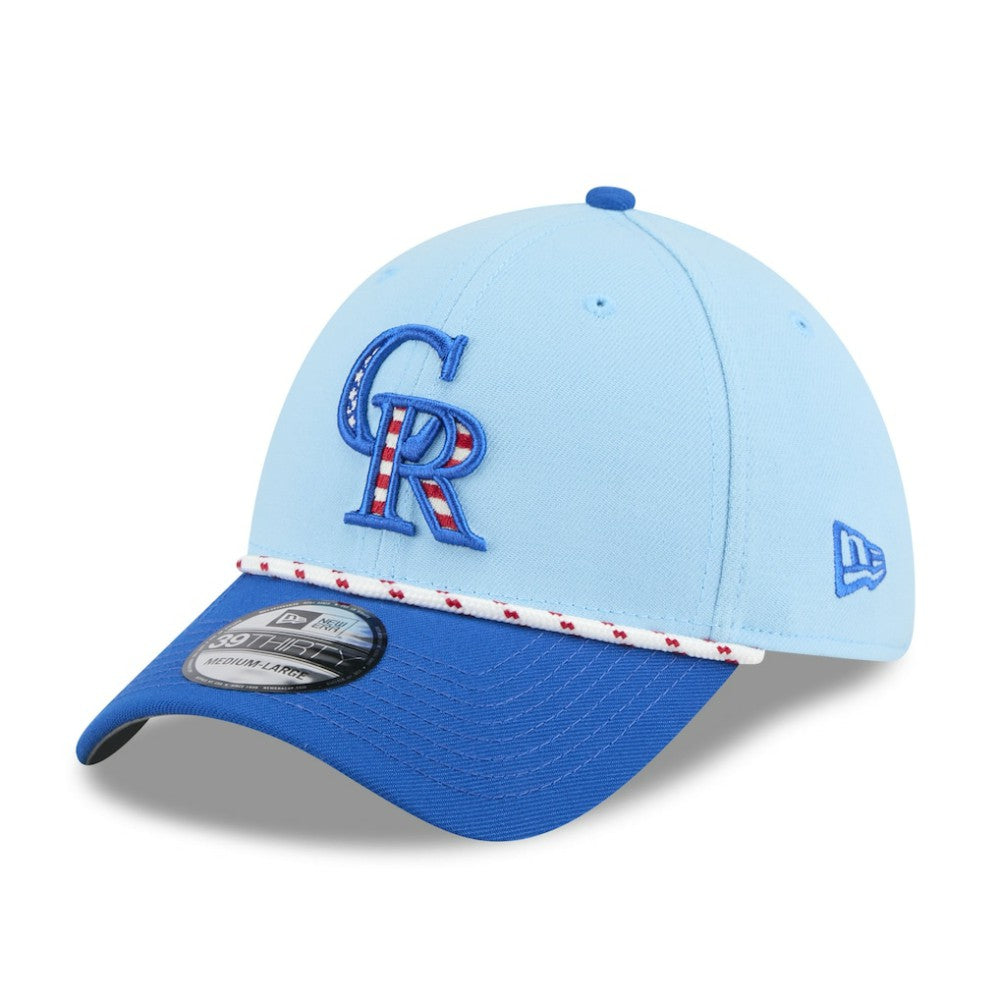 MLB Colorado Rockies New Era 2025 Fourth of July 39THIRTY Flex Hat