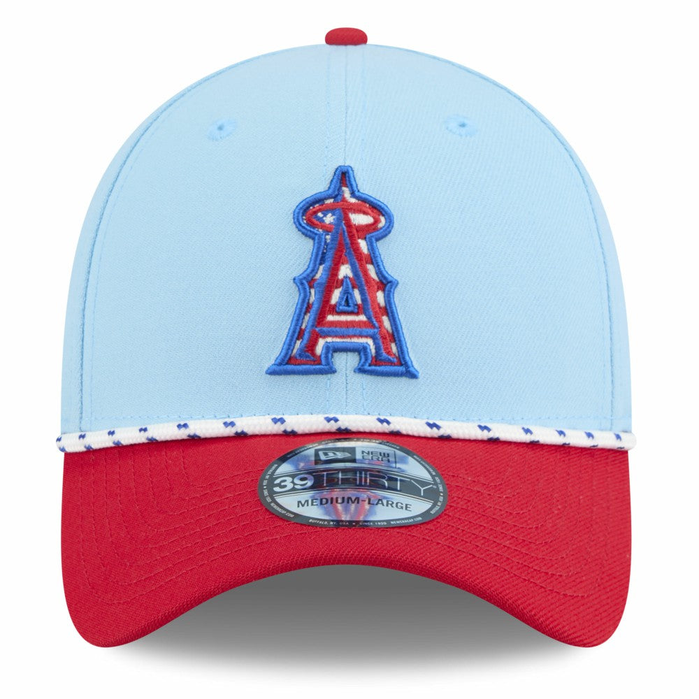 MLB Los Angeles Angels New Era 2025 Fourth of July 39THIRTY Flex Hat