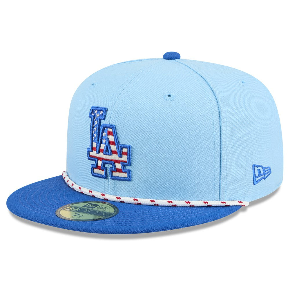 MLB Los Angeles Dodgers New Era 2025 Fourth of July 59FIFTY Fitted Hat