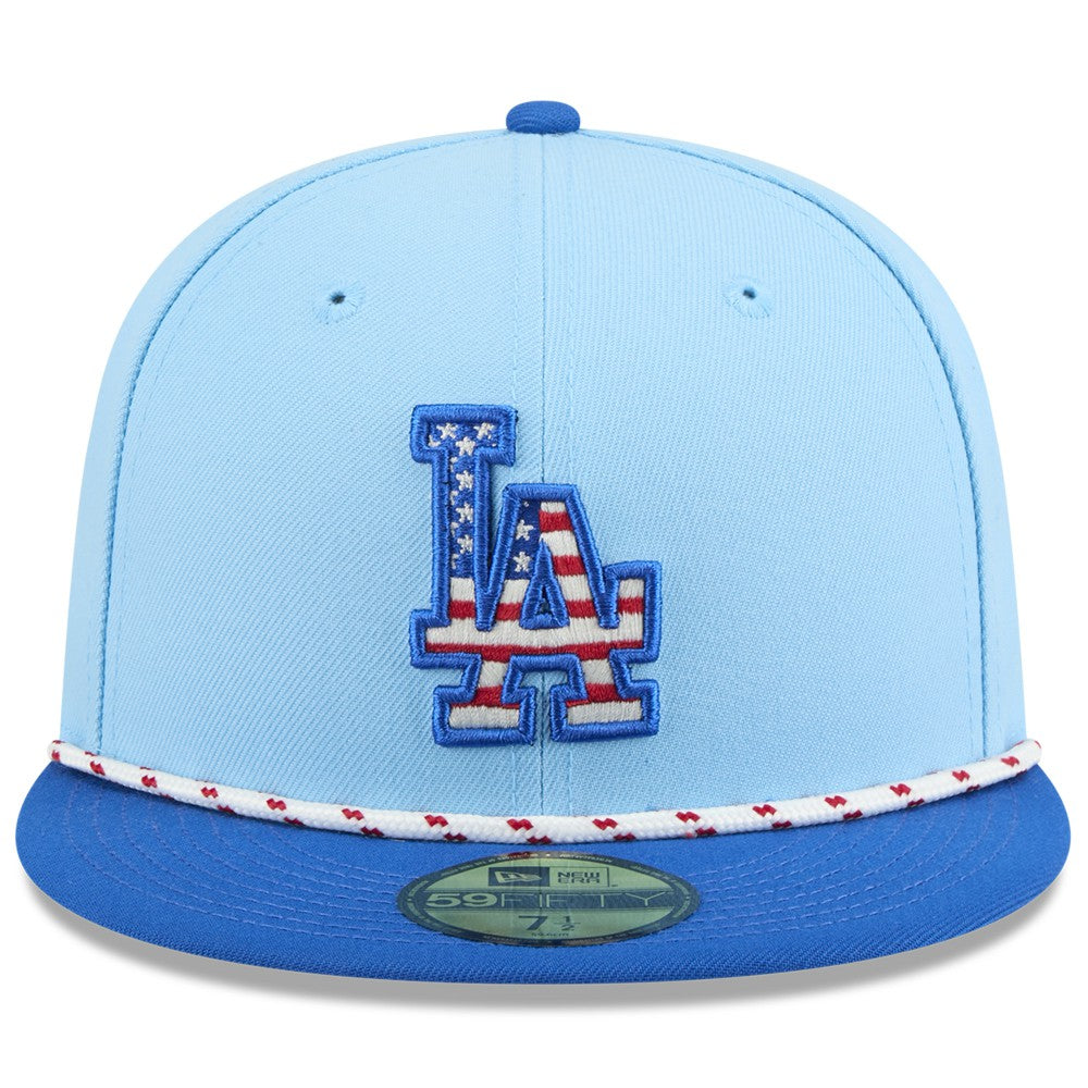 MLB Los Angeles Dodgers New Era 2025 Fourth of July 59FIFTY Fitted Hat