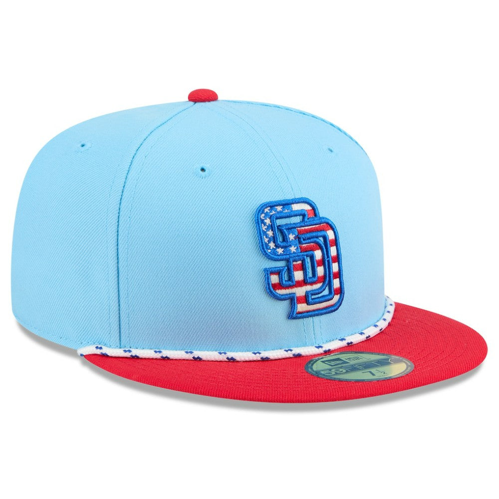 MLB San Diego Padres New Era 2025 Fourth of July 59FIFTY Fitted Hat