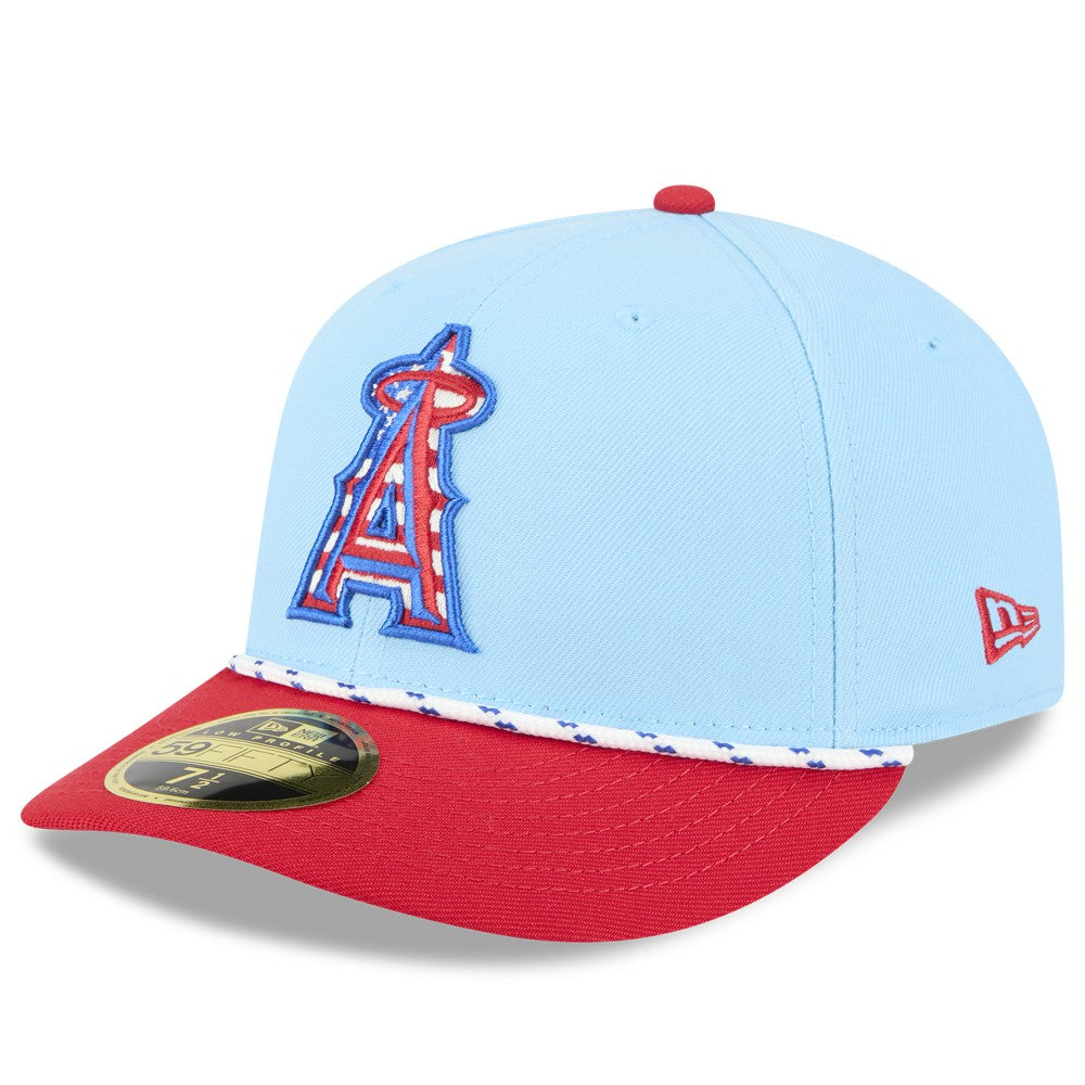 MLB Los Angeles Angels New Era 2025 Fourth of July Low Profile 59FIFTY Fitted Hat