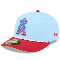 MLB Los Angeles Angels New Era 2025 Fourth of July Low Profile 59FIFTY Fitted Hat