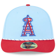 MLB Los Angeles Angels New Era 2025 Fourth of July Low Profile 59FIFTY Fitted Hat