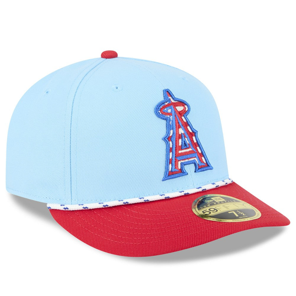 MLB Los Angeles Angels New Era 2025 Fourth of July Low Profile 59FIFTY Fitted Hat