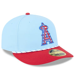 MLB Los Angeles Angels New Era 2025 Fourth of July Low Profile 59FIFTY Fitted Hat