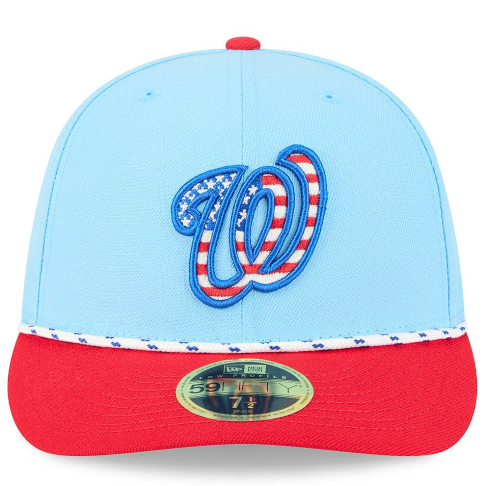 MLB Washington Nationals New Era 2025 Fourth of July Low Profile 59FIFTY Fitted Hat