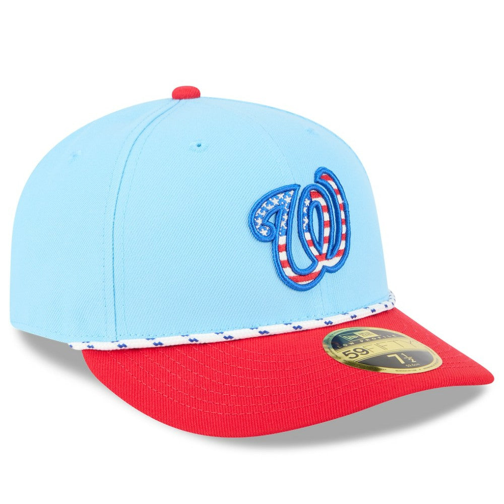MLB Washington Nationals New Era 2025 Fourth of July Low Profile 59FIFTY Fitted Hat
