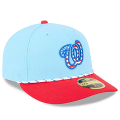 MLB Washington Nationals New Era 2025 Fourth of July Low Profile 59FIFTY Fitted Hat
