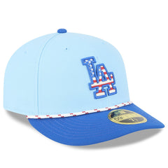 MLB Los Angeles Dodgers New Era 2025 Fourth of July Low Profile 59FIFTY Fitted Hat