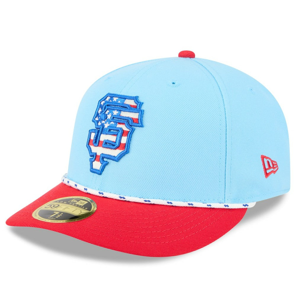 MLB San Francisco Giants New Era 2025 Fourth of July Low Profile 59FIFTY Fitted Hat