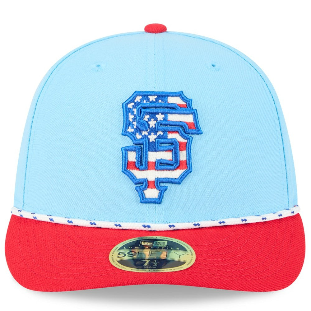 MLB San Francisco Giants New Era 2025 Fourth of July Low Profile 59FIFTY Fitted Hat