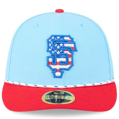 MLB San Francisco Giants New Era 2025 Fourth of July Low Profile 59FIFTY Fitted Hat
