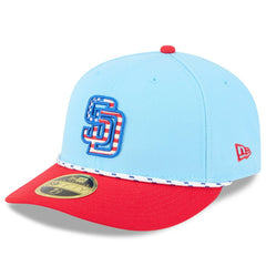 MLB San Diego Padres New Era 2025 Fourth of July Low Profile 59FIFTY Fitted Hat