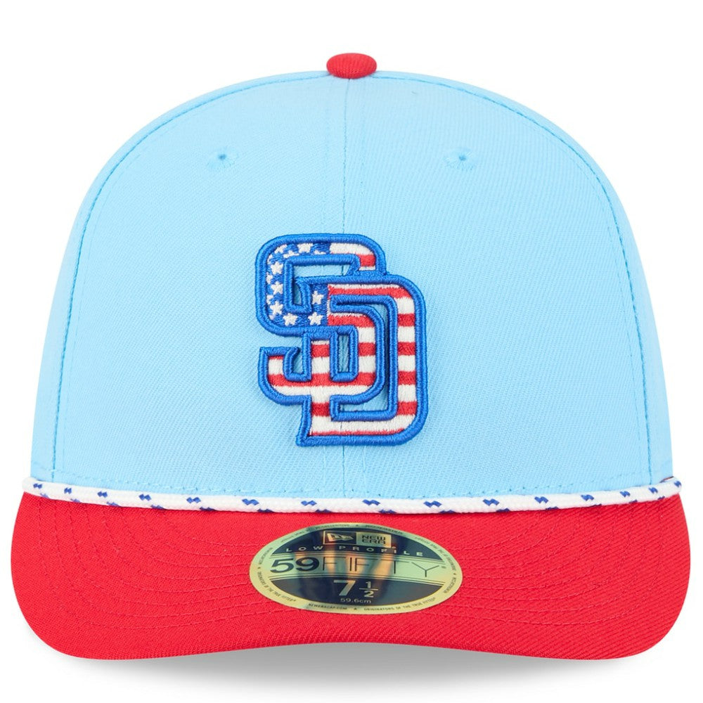 MLB San Diego Padres New Era 2025 Fourth of July Low Profile 59FIFTY Fitted Hat