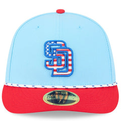 MLB San Diego Padres New Era 2025 Fourth of July Low Profile 59FIFTY Fitted Hat