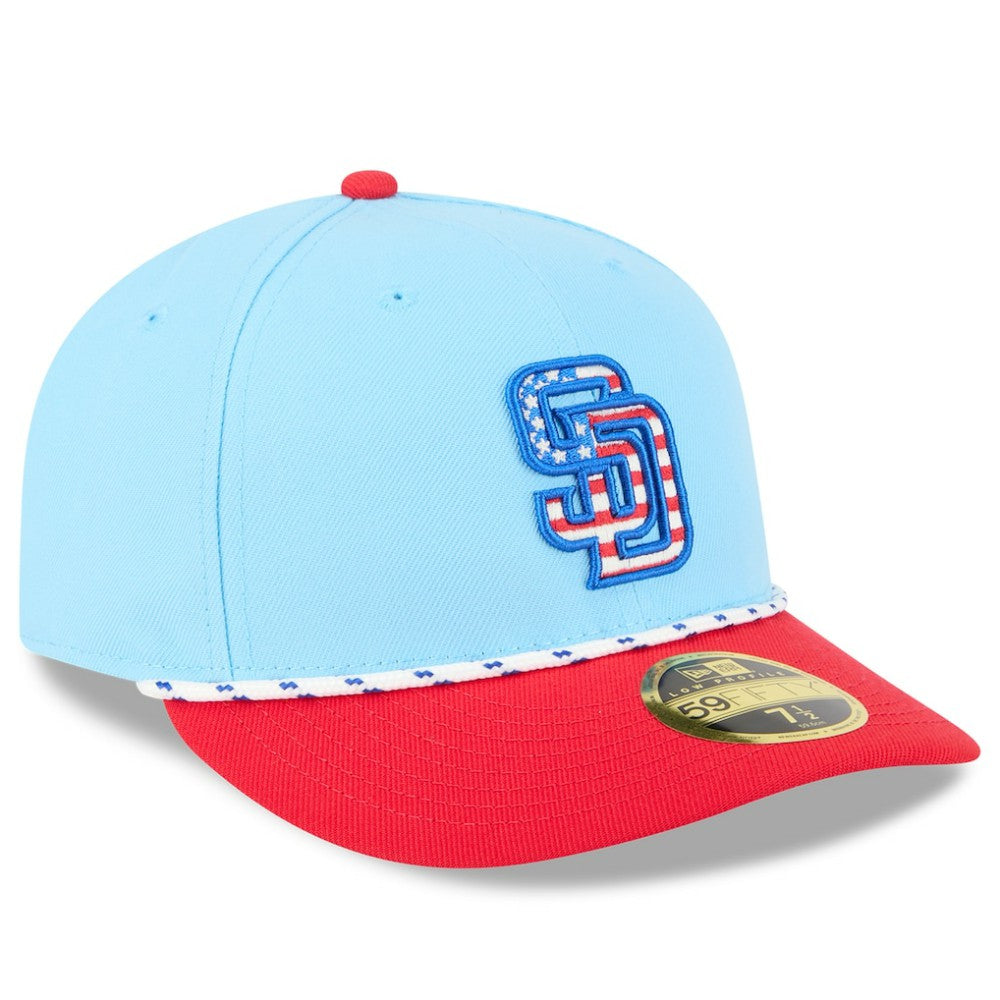 MLB San Diego Padres New Era 2025 Fourth of July Low Profile 59FIFTY Fitted Hat