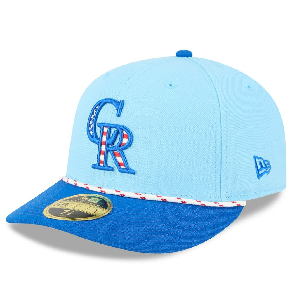 MLB Colorado Rockies New Era 2025 Fourth of July Low Profile 59FIFTY Fitted Hat