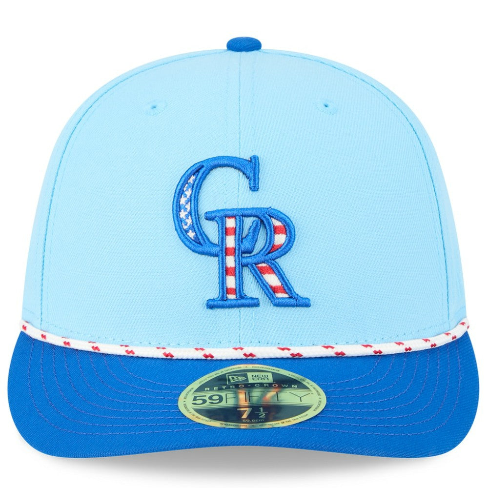 MLB Colorado Rockies New Era 2025 Fourth of July Low Profile 59FIFTY Fitted Hat