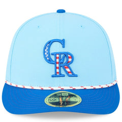 MLB Colorado Rockies New Era 2025 Fourth of July Low Profile 59FIFTY Fitted Hat