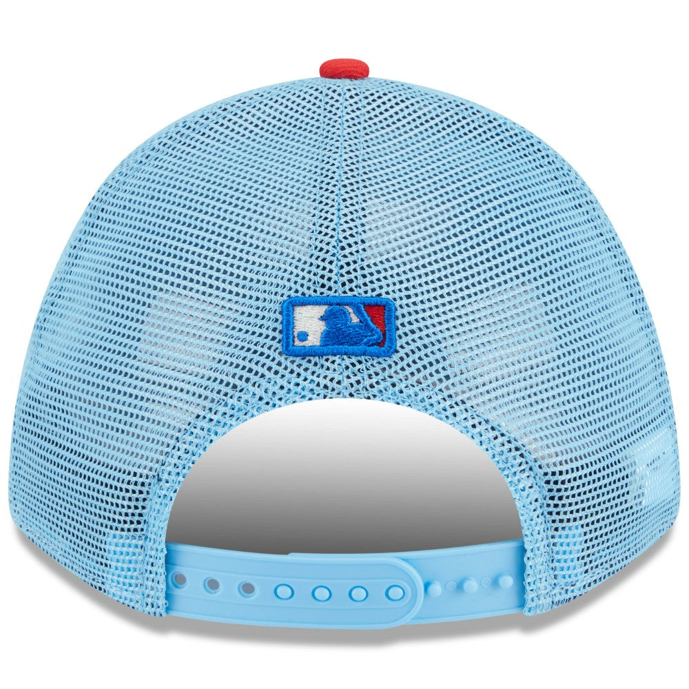 MLB Miami Marlins New Era 2025 Fourth of July 9FORTY A-Frame M-Crown Adjustable Trucker Hat