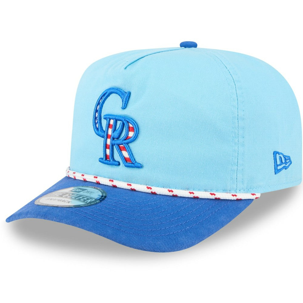 MLB Colorado Rockies New Era 2025 Fourth of July Golfer Snapback Hat