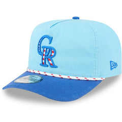 MLB Colorado Rockies New Era 2025 Fourth of July Golfer Snapback Hat