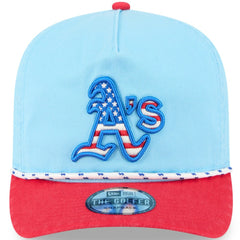 MLB Athletics New Era 2025 Fourth of July Golfer Snapback Hat