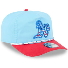 MLB Athletics New Era 2025 Fourth of July Golfer Snapback Hat