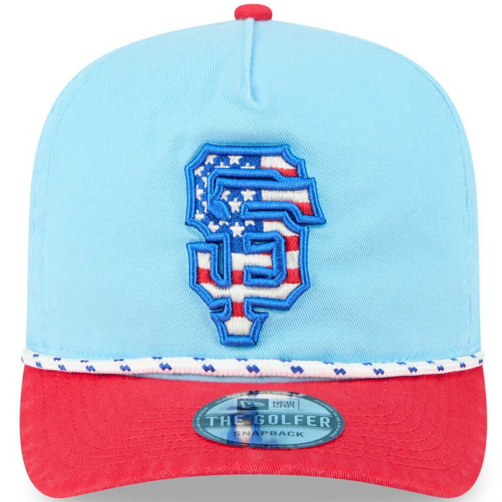 MLB San Francisco Giants New Era 2025 Fourth of July Golfer Snapback Hat