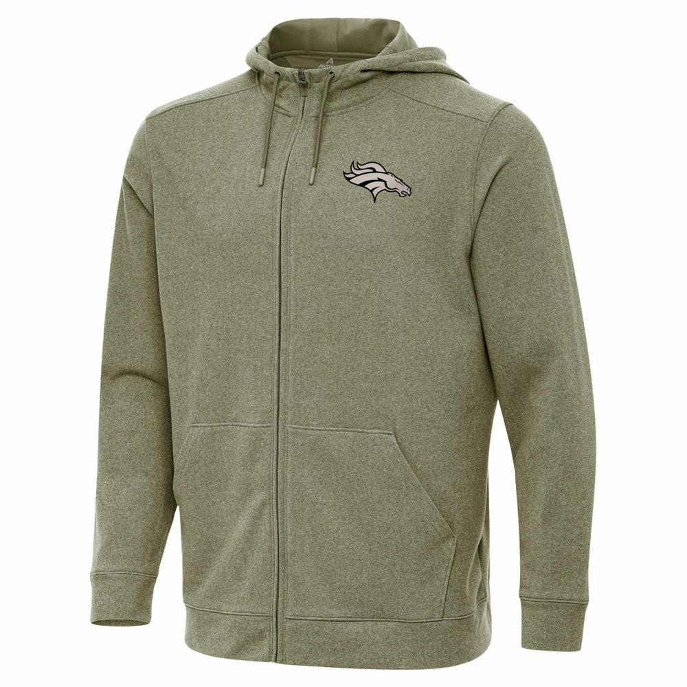 Antigua Effortless Full-Zip Hoodie Jacket - Denver Broncos