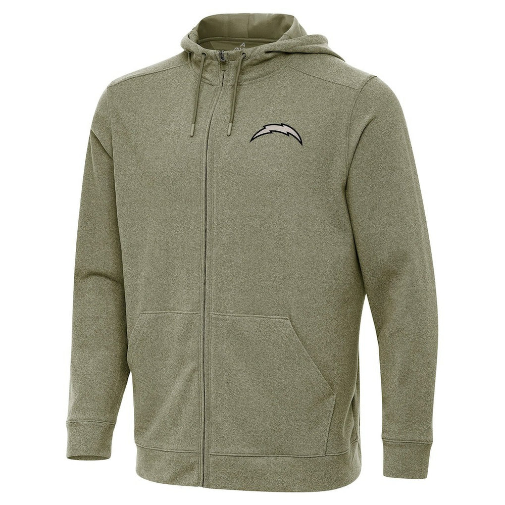 Antigua Effortless Full-Zip Hoodie Jacket - Los Angeles Chargers